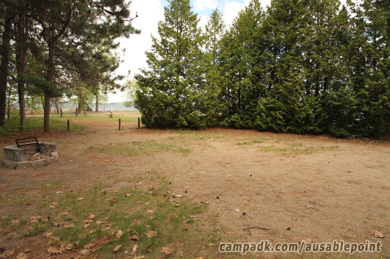 Campsite Photo of Site 8 at Ausable Point Campground, New York - Cross Site View