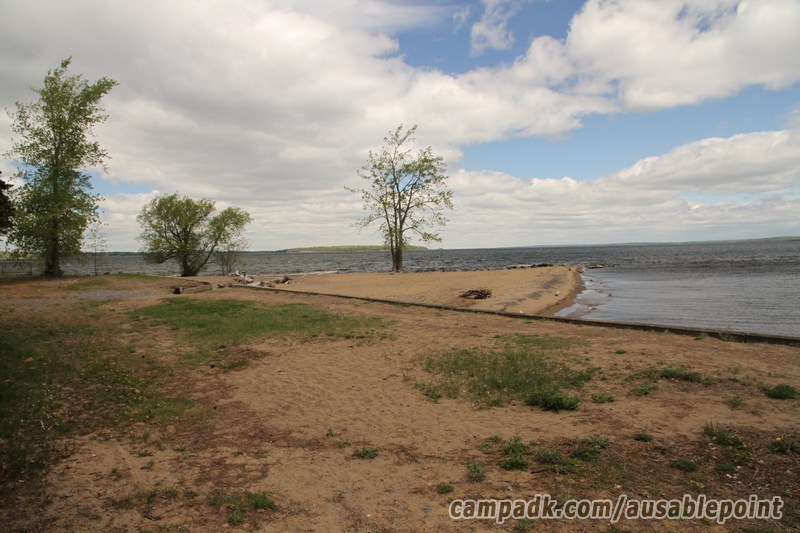Campsite Photo of Site 8 at Ausable Point Campground, New York - Shoreline and View
