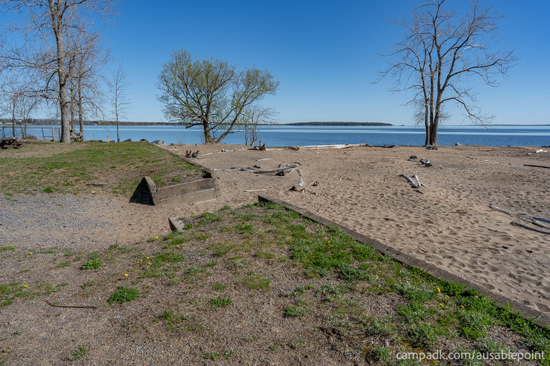 Campsite Photo of Site 8 at Ausable Point Campground, New York - Shoreline