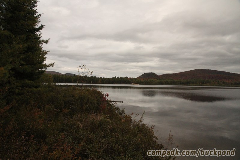 Campsite Photo of Site 7 at Buck Pond Campground, New York - View from Shoreline