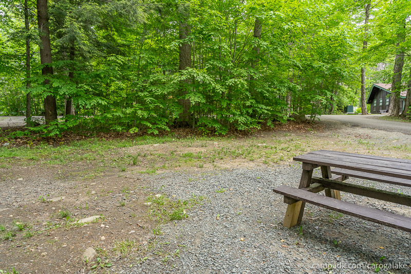 Campsite Photo of Site 2 at Caroga Lake Campground, New York - Cross Site View