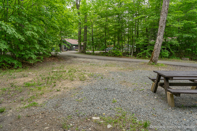 Campsite Photo of Site 2 at Caroga Lake Campground, New York - Looking Back Towards Road