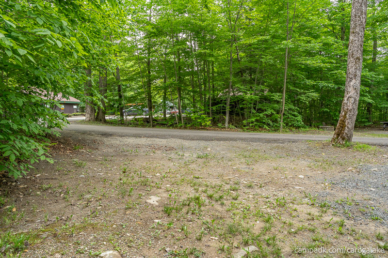 Campsite Photo of Site 2 at Caroga Lake Campground, New York - Looking Back Towards Road
