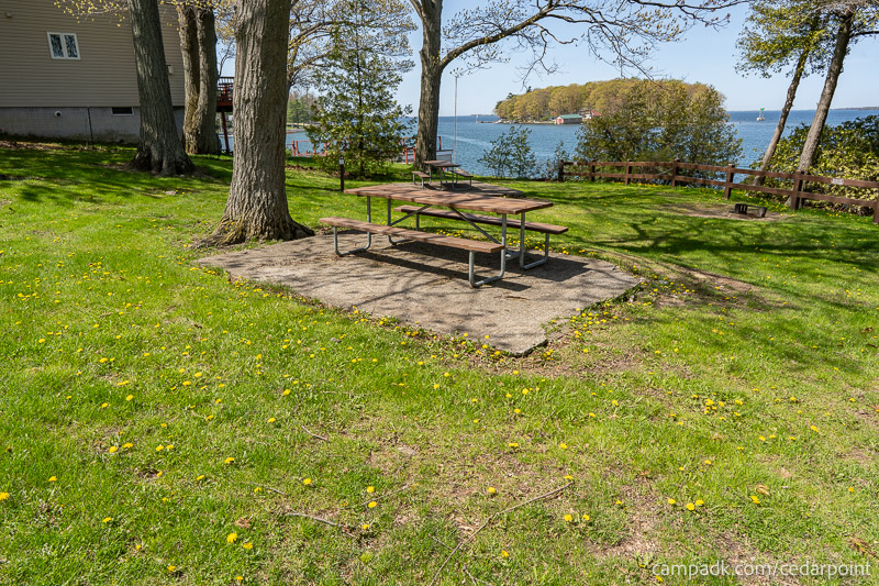 Campsite Photo of Site 4 at Cedar Point State Park, New York - Looking at Site from Part Way In