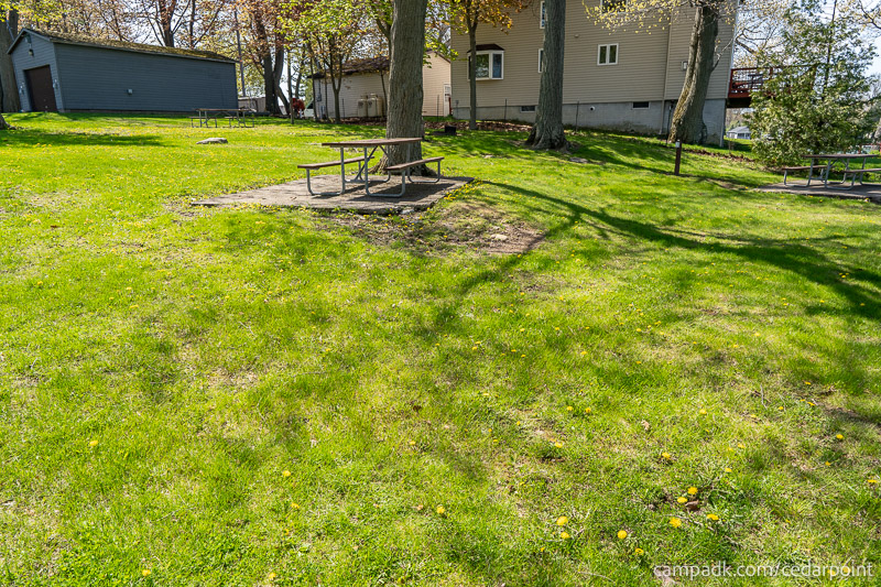 Campsite Photo of Site 4 at Cedar Point State Park, New York - Cross Site View