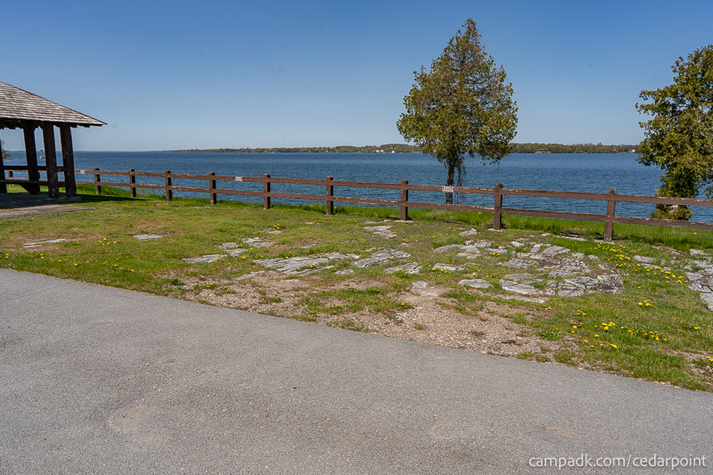 Campsite Photo of Site 10 at Cedar Point State Park, New York - Shoreline and View