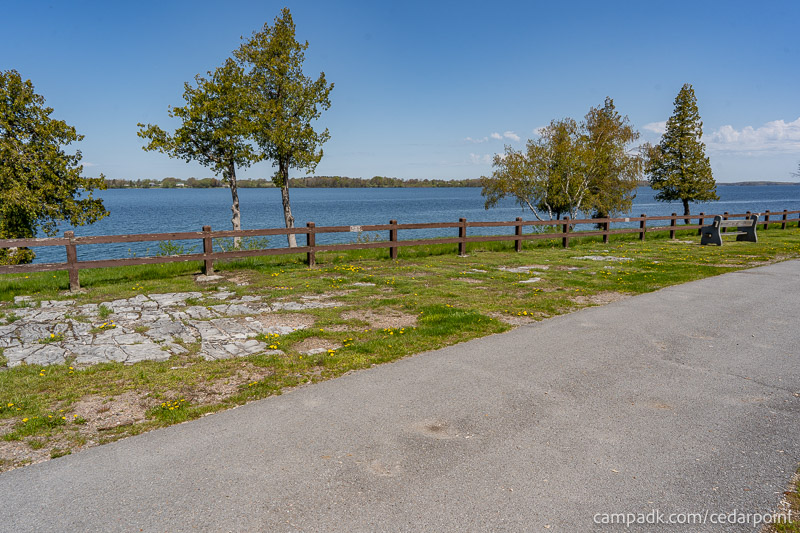 Campsite Photo of Site 10 at Cedar Point State Park, New York - Shoreline and View