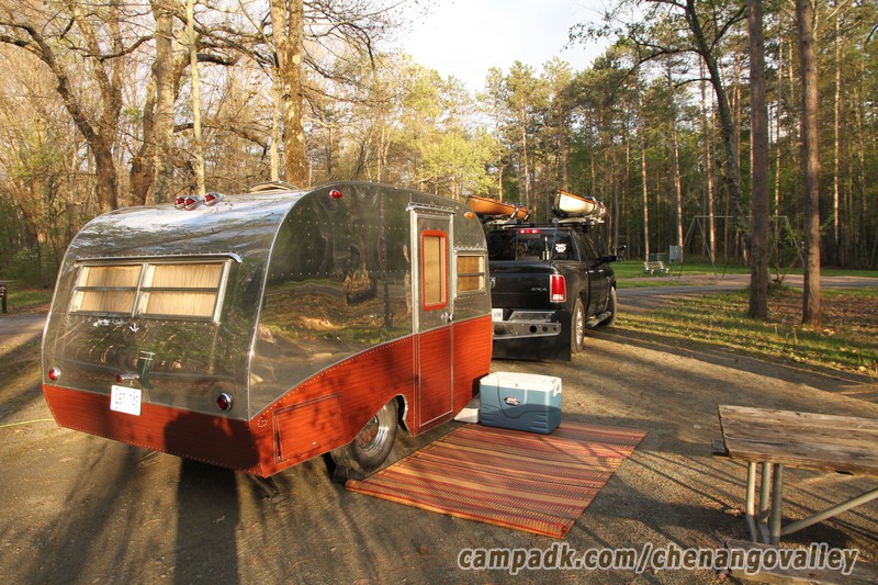 Campsite Photo of Site 89 at Chenango Valley State Park, New York - Cross Site View