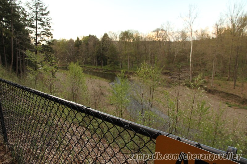 Campsite Photo of Site 163 at Chenango Valley State Park, New York - Cross Site View