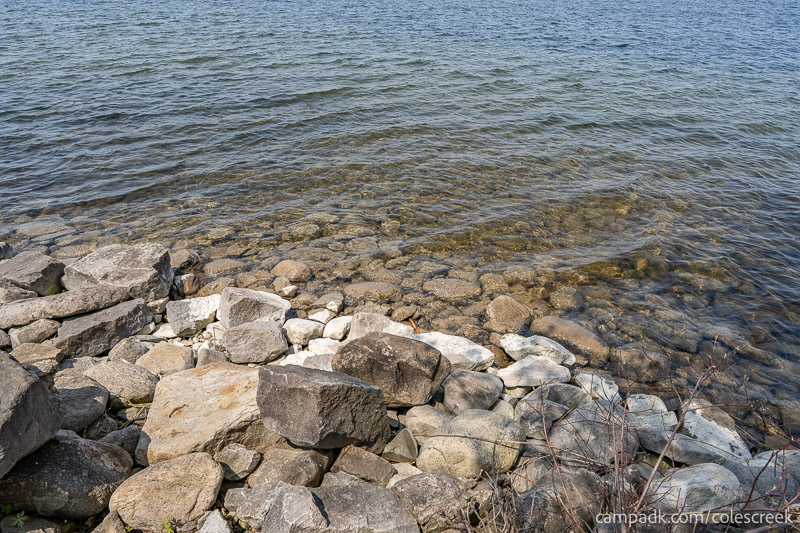 Campsite Photo of Site 203 at Coles Creek State Park, New York - Shoreline
