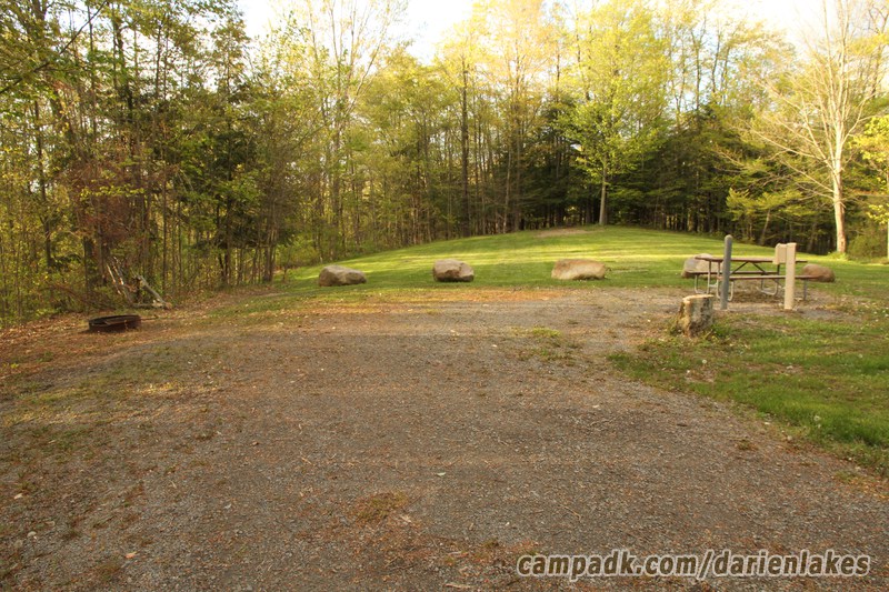 Campsite Photo of Site 30 at Darien Lakes State Park, New York - Looking at Site from Road
