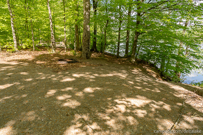 Campsite Photo of Site 92 at Delta Lake State Park, New York - Cross Site View