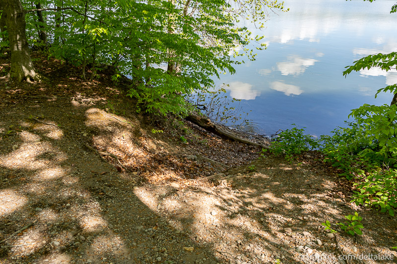 Campsite Photo of Site 92 at Delta Lake State Park, New York - Shoreline
