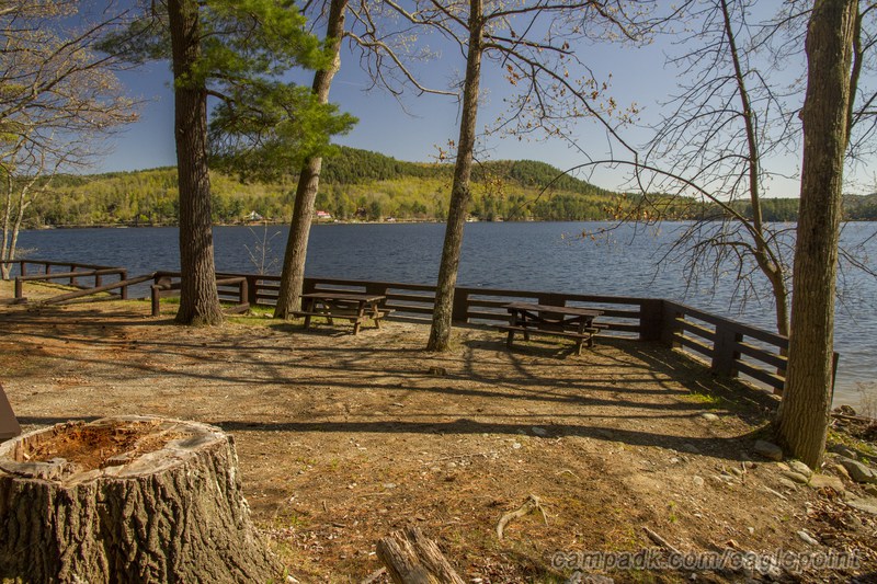 Campsite Photo of Site 7 at Eagle Point Campground, New York - Cross Site View
