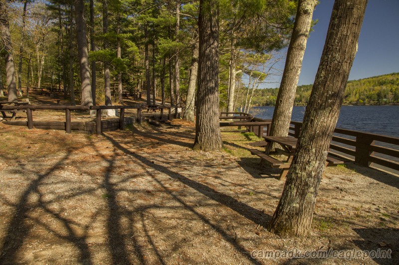 Campsite Photo of Site 7 at Eagle Point Campground, New York - Cross Site View
