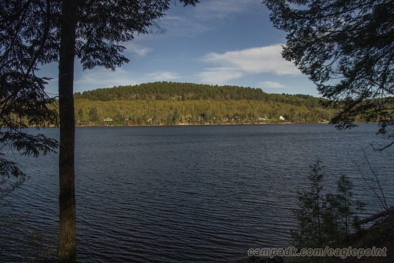 Campsite Photo of Site 57 at Eagle Point Campground, New York - View from Shoreline