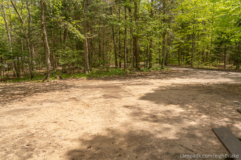 Campsite Photo of Site 25 at Eighth Lake Campground, New York - Cross Site View