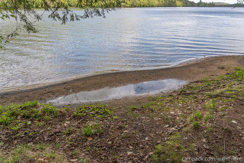 Campsite Photo of Site 25 at Eighth Lake Campground, New York - Shoreline