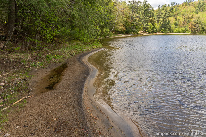 Campsite Photo of Site 25 at Eighth Lake Campground, New York - Shoreline
