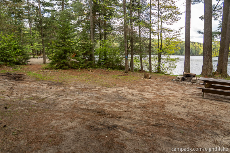 Campsite Photo of Site 112 at Eighth Lake Campground, New York - Cross Site View