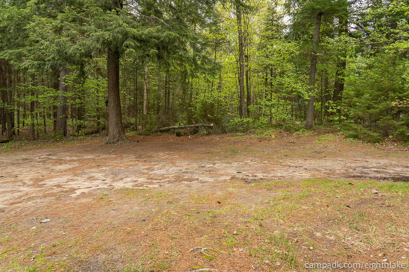 Campsite Photo of Site 112 at Eighth Lake Campground, New York - Cross Site View