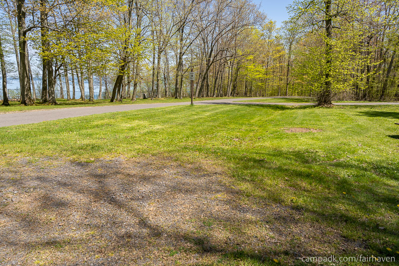 Campsite Photo of Site 261 at Fair Haven Beach State Park, New York - Cross Site View
