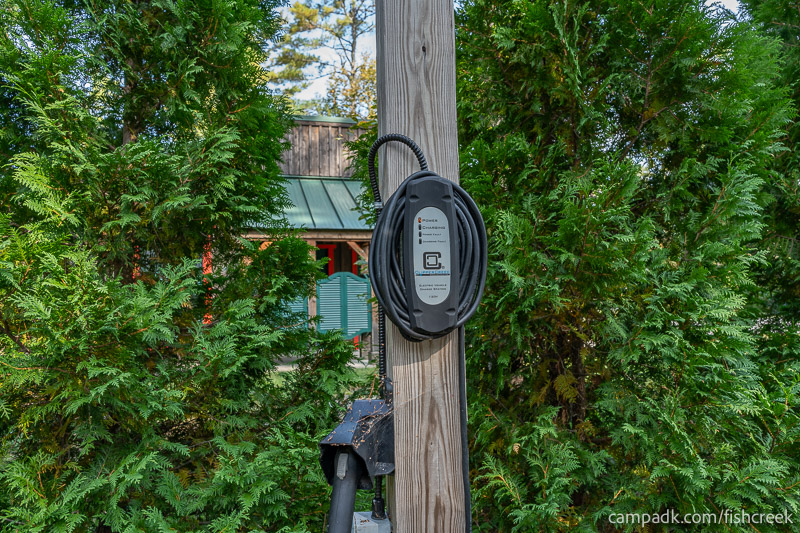 Campsite Photo of Site T65 at Frontier Town Campground, New York - EV Charging for Electric Vehicles