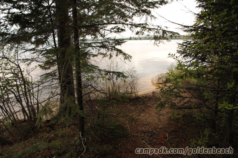 Campsite Photo of Site 100 at Golden Beach Campground, New York - Shoreline