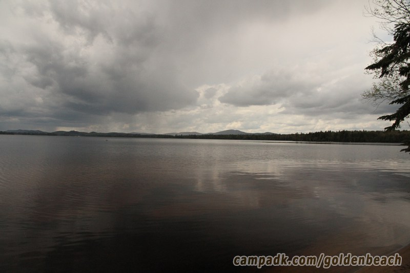 Campsite Photo of Site 100 at Golden Beach Campground, New York - View from Shoreline