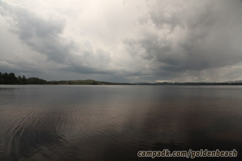 Campsite Photo of Site 100 at Golden Beach Campground, New York - View from Shoreline