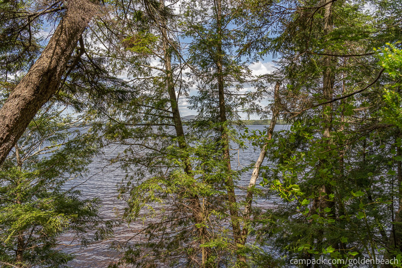 Campsite Photo of Site 200 at Golden Beach Campground, New York - View from Shoreline