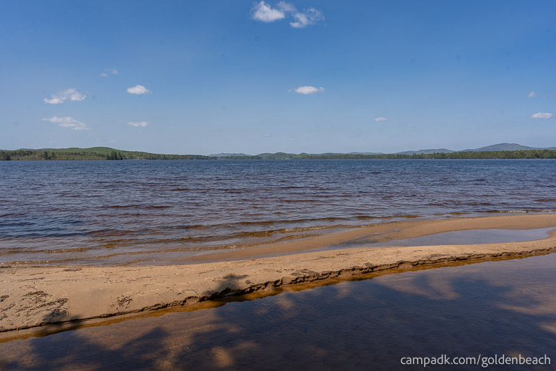 Campsite Photo of Site 100 at Golden Beach Campground, New York - View from Shoreline