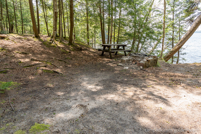 Campsite Photo of Site 200 at Golden Beach Campground, New York - Cross Site View