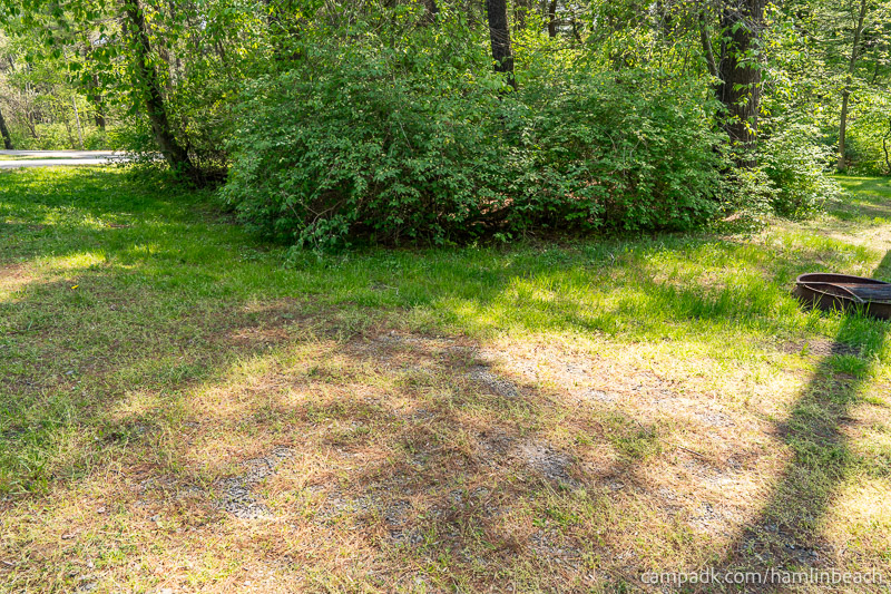 Campsite Photo of Site 216 at Hamlin Beach State Park, New York - Cross Site View