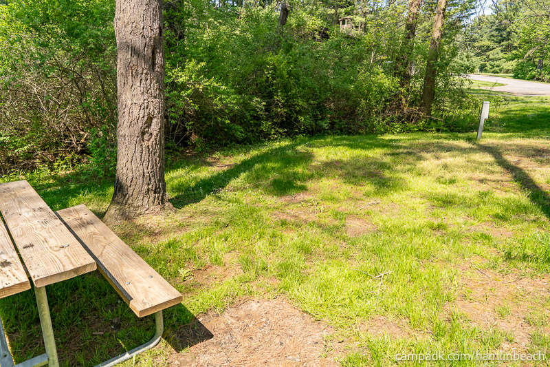 Campsite Photo of Site 216 at Hamlin Beach State Park, New York - Cross Site View