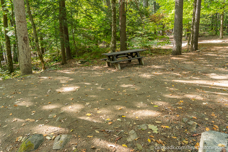 Campsite Photo of Site 105 at Hearthstone Point Campground, New York - Cross Site View