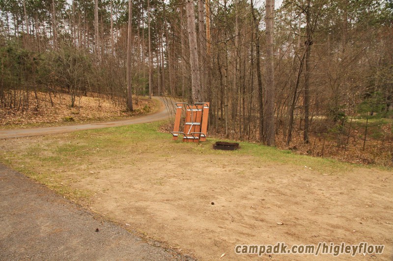 Campsite Photo of Site 94 at Higley Flow State Park, New York - Cross Site View
