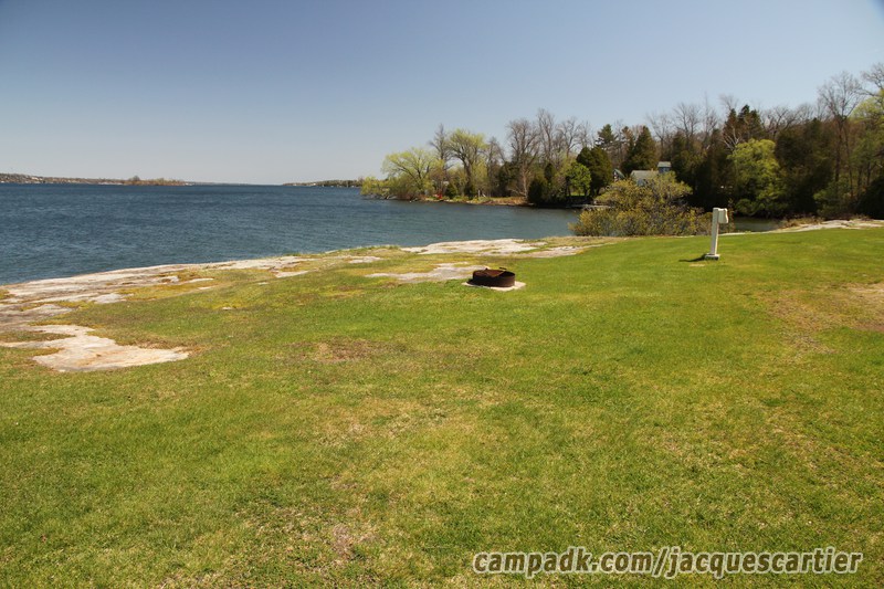 Campsite Photo of Site 111 at Jacques Cartier State Park, New York - Cross Site View