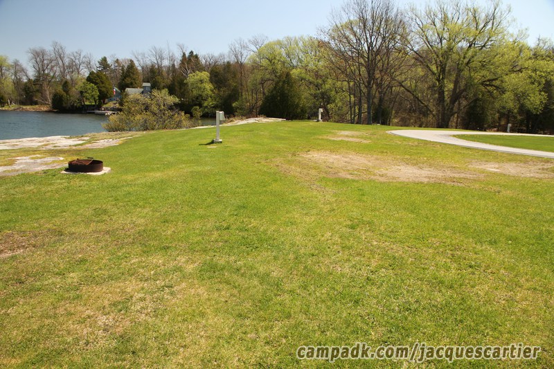 Campsite Photo of Site 111 at Jacques Cartier State Park, New York - Cross Site View