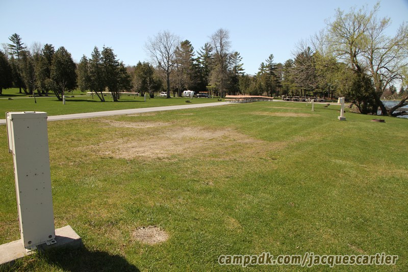 Campsite Photo of Site 111 at Jacques Cartier State Park, New York - Cross Site View