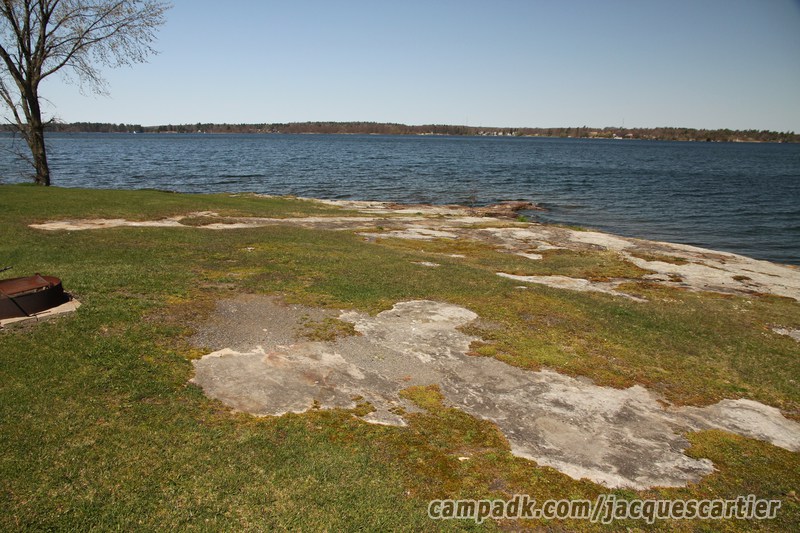 Campsite Photo of Site 111 at Jacques Cartier State Park, New York - Pathway Down to Water