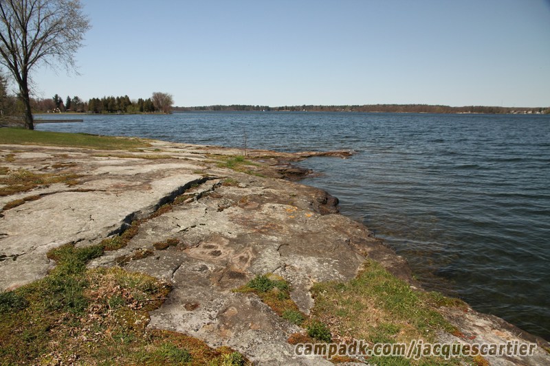 Campsite Photo of Site 111 at Jacques Cartier State Park, New York - Shoreline