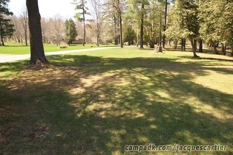 Campsite Photo of Site 45 at Jacques Cartier State Park, New York - Cross Site View