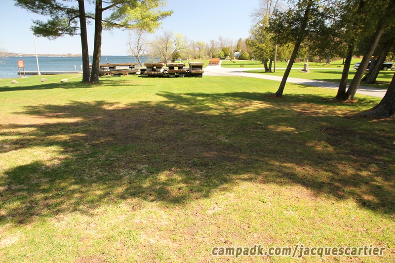Campsite Photo of Site 45 at Jacques Cartier State Park, New York - Cross Site View