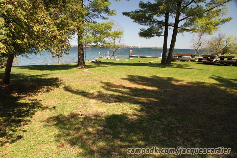 Campsite Photo of Site 45 at Jacques Cartier State Park, New York - Looking at Site from Part Way In