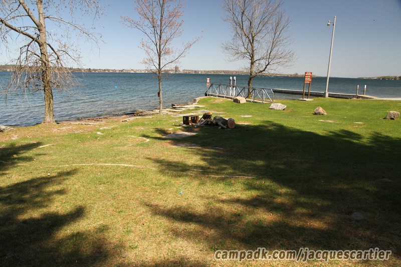 Campsite Photo of Site 45 at Jacques Cartier State Park, New York - Cross Site View