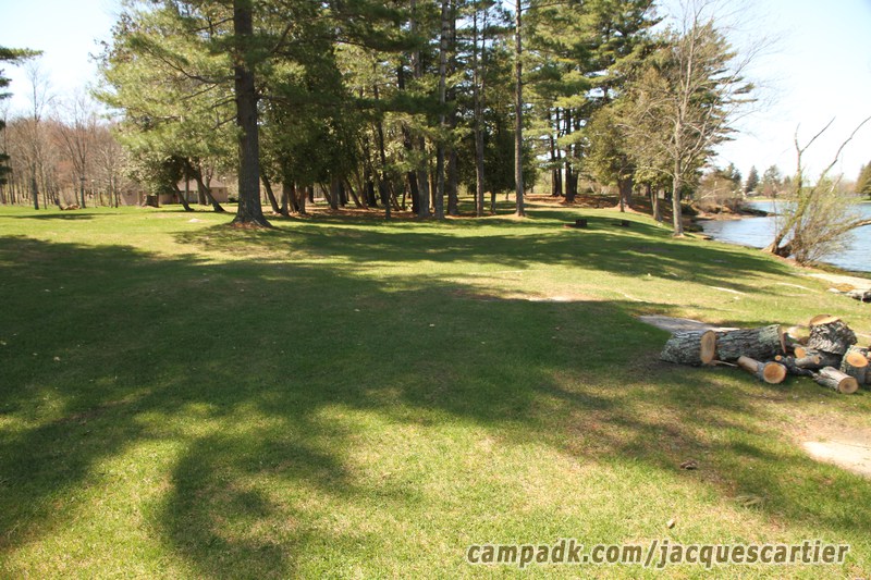Campsite Photo of Site 45 at Jacques Cartier State Park, New York - Cross Site View