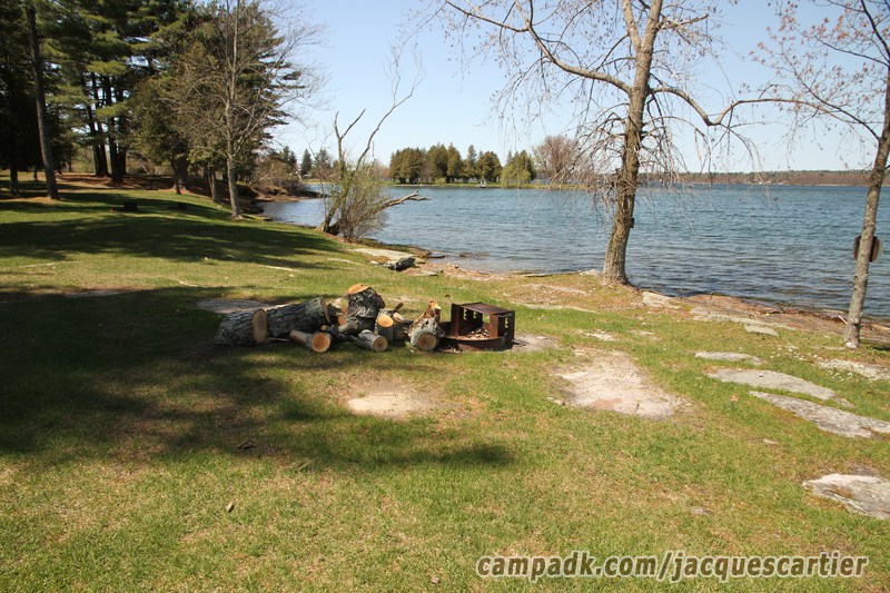 Campsite Photo of Site 45 at Jacques Cartier State Park, New York - Cross Site View