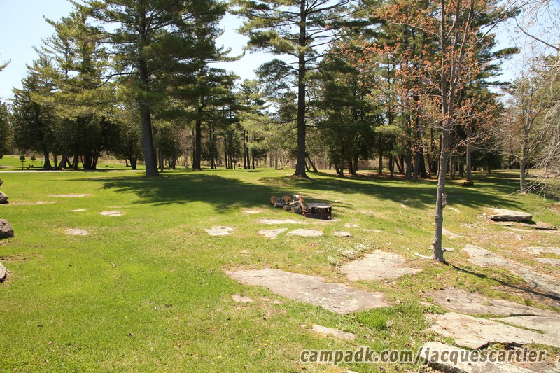 Campsite Photo of Site 45 at Jacques Cartier State Park, New York - Cross Site View
