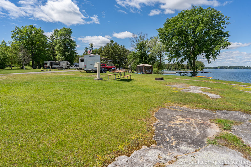 Campsite Photo of Site 111 at Jacques Cartier State Park, New York - Cross Site View